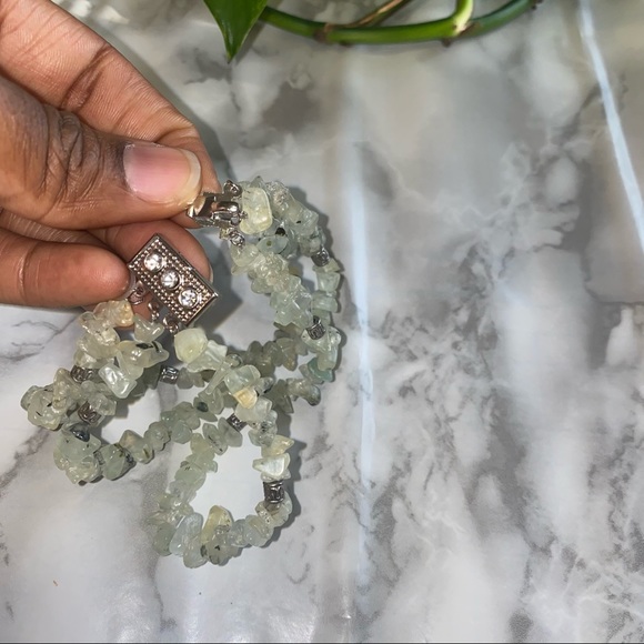 Bracelet with stones & silver details 🧡 - Picture 4 of 6